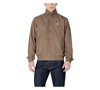 Green Turtleneck Zip-Up Jacket with Pockets - male - Calvin Klein Jeans - Light Jackets - Green - XL - Jackets XL