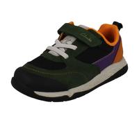 Clarks Boys Steggystride Sneaker, Green, 11.5 UK Child