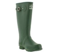 Woodland COUNTRY Wide Calf Unisex Buckle Wellington Boots Green - UK 4
