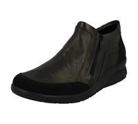 (Green, UK 6) Womens Rieker Zip Up Ankle Boots L4851