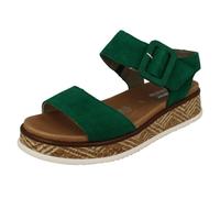 Rieker EVOLUTION W0800-52 Ladies Green Hook & Loop Sandals Colour: