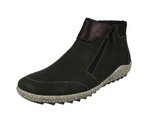 (Green, UK 8) Ladies Rieker Warm Lined Rieker-Tex Ankle Boots L7551