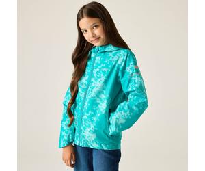 Green unisex 3-4 Years Regatta Kids’ Printed Lever II Waterpoof Jacket Green, Size: 3-4 Years