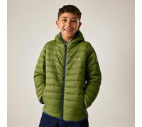 Green unisex 7-8 Years Regatta Kids’ Hooded Marizion Padded Jacket Green, Size: 7-8 Years