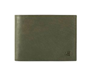 Green Unisex Wallet with Coin Pocket - female - Piquadro - Wallets & Cardholders - Green - ONE SIZE - Accessories ONE SIZE
