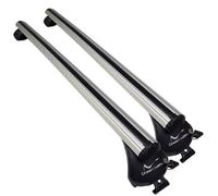 Green Valley Aerodynamic Roof Rack Cross Bars Complete System For Vw Passat Estate 2015- Onwards Flush Rails