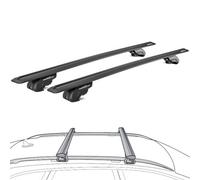 Green Valley Aerodynamic Roof Rack Wing Bars Black, Fits Ford Ranger 2012 To 2024 With Rails