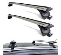 Green Valley Aerodynamic Roof Rack Wing Bars In Silver, Fits Land Rover Discovery 2017+ On Flush Rails