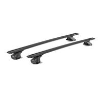 Green Valley Aluminium Aero Black Wing Bars Roof Rack For Vauxhall Corsa D/e 2006 To 2019