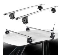 Green Valley Aluminium Roof Rack Bars, Fits Ford Focus 2018+ Onwards Aerodynamic Complete System + Locks