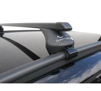 Green Valley Complete Roof Rack Bars System Square Steel, Fits Mercedes C Class 2015-Onwards, Flush Rail Fitment