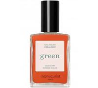 Green Vegan-Friendly Nail Polish - Coral Reef 15ml
