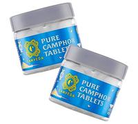 Green Velly Camveda Pure Camphor Tablets- 200GM(100x2) - Camphor/Kapoor/Kapur for Pooja - Leaves No Residue or Ashes - (100gm Pack of 2)