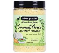 Green velly Indian Urban Platter South Indian Style Instant Coconut Green Chutney Powder, 200g / 7oz [Nariyal ki Chutney, Just Add Water]