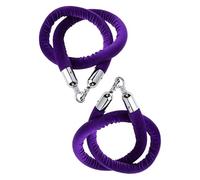 Green Velvet Queue Barrier, 1.8m High Stanchions with Silver Hooks, Premium Event Rope for Crowd Control, Elegant Violet Color for Stylish Aesthetics.