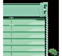 Green Venetian Blinds 50/60/70/80/90/100cm Wide,Metal Aluminium Venetian Shades for Windows,Privacy Curtains,Blackout/Heat Insulation Horizontal Blinds,25mm Slats Shutters,W×H-60×180cm(24*71in)