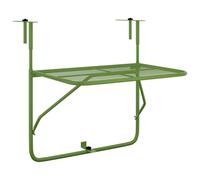 Balcony Table Steel Patio Folding Side Hanging Table Multi Colours vidaXL