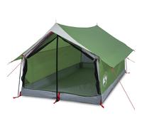 vidaXL Camping Tent 2-Person Green Waterproof