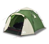 vidaXL Camping Tent Dome 3-Person Green Quick Release