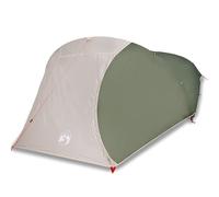 (Green) vidaXL Camping Tent Dome 4-Person Lightweight Tent Grey and Orange Waterproof