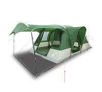 vidaXL Camping Tent Tunnel 5-Person Green Waterproof