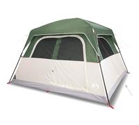 (green) vidaXL Family Tent Cabin 6-Person Lightweight Tent Camping Tent Waterproof