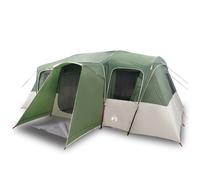 (green) vidaXL Family Tent Tunnel 16-Person Lightweight Tent Dome Tent Waterproof