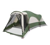 (green) vidaXL Family Tent Tunnel 8-Person Grey and Orange Waterproof tent garden tent