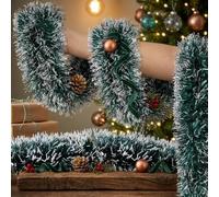 Green Vine Wreath for Christmas Holiday Decor Seamless Joint Construction Uniform Material Density 30x30x4 cm Sustainable PVC Easy to Hang for Door Wall Tabletop Indoor(fifteen meters)