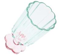 Green Vintage Glass Cocktail Cup with Sturdy Bottom for Home Banquets | Smooth Surface, Tall Silhouette, Suitable for Tea and Mixed Drinks, Elegant Table Setting, Easy Cleanup for Entertainers