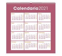 Green Wall Calendar 2021 11.8 x 11.8 inches Family Planner Calendar 2021 CP21047