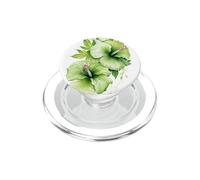 Green Watercolor Hibiscus Flower Tropical Hawaiian Floral PopSockets PopGrip for MagSafe