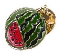 Green Watermelon Brooch Pin Lapel Badge for Women, Zinc Alloy | Cute Fruit Design, Smooth Surface and Sturdy Shape, for Blouses, Dresses, School Events