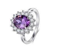 Green Wedding Ring Pink Ring 14K Gold Au585 Size I 1/2 Round Lab Created Emerald Stackable for Ladies Premium