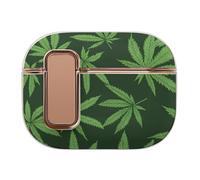 Green Weeds Pattern Headphone & Earphone Cases Compatible with Airpod Pro Scratch-Resistant PC Protective Cover with Secure Buckle