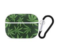 Green Weeds Pattern Headphone & Earphone Cases Compatible with Airpod Pro Scratch-Resistant PC Protective Cover with Keychain White-style