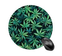 Green Weeds Round Mouse Pad for Office Home
