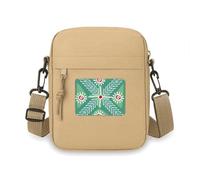 Green Wheat Mexico Totems Ancient Civilization Crossbody Bag Cell Phone Purses Handbag Shoulder Mini Bag