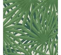(Green White 37861-3) AS Creation Tropical Jungle Forest Leaf Leaves Wallpaper Textured Metallic Vinyl