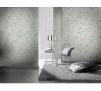 Green White Skin Print Effect Feature Wallpaper 498257 Rasch 10M Roll New