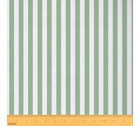 Green White Stripes Fabric by The Yard Striped Soft Flannel Polyester Fabrics for Chairs Sofa Classic Stripe Craft Fabric for Sewing Lover Modern Geometric Minimalist No Stretch,3 Yard Bolt,108"Lx59"W