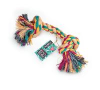Green & Wilds Eco-Friendly Large Rope Dog Toy - Big Rope 2 Knot - Jute Rope Sustainable Dog Chew Toy