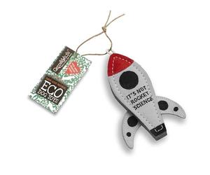 Green & Wilds Eco-Friendly Natural Dog Toy - It's Not Rocket Science Chew Toy For Dogs - Rocket Shaped Funny Puns Pet Toys