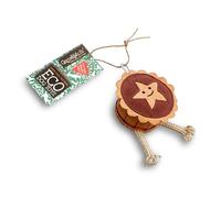 Green & Wilds Eco Friendly Natural Dog Toy - Merry the Mincepie - Xmas Gifts for Dogs