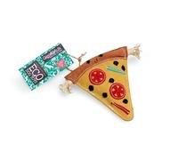 Green & Wilds Eco-Friendly Natural Dog Toy - Pepe La Pizza - Suede & Jute Sustainable Chew Toy