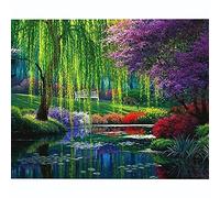 Green Willow Cross Stitch Kits for Adults Advanced Embroidery Kit Pre-Printed Stamped Cross Stitch Kit Beginners Kids UK Animals Spring 11CT