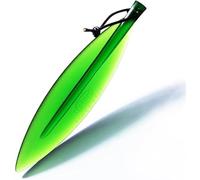 Green Willow Leaf Envelopes Opener Bookmark, Plastic Paper Cutter Plastic Razor Blade Tool for Office, Cutting and Measuring Devices
