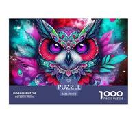 Green-winged Owl Under Moonlight Durable Construction Ideal Leisure Activity, Suitable for Improving Problem Solving Abilities 70x50cm/1000pcs