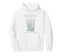 Green Witch Cottagecore Tarot Card Aesthetic Forest Witchy Pullover Hoodie