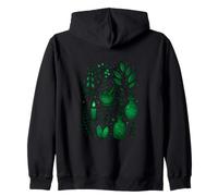 Green Witch Herbology Mysterious Pastel Goth Potion Cute Zip Hoodie